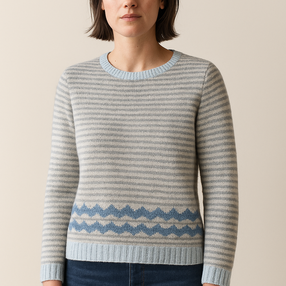 Damski Sweter Dzianinowy Casual Z Długim Rękawem | Dzianinowy