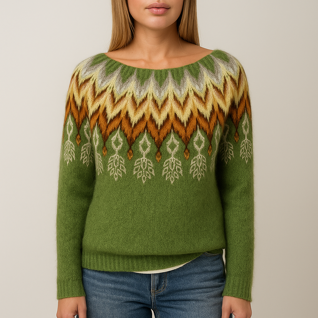 Damski Sweter Dzianinowy Casual Z Długim Rękawem | Dzianinowy