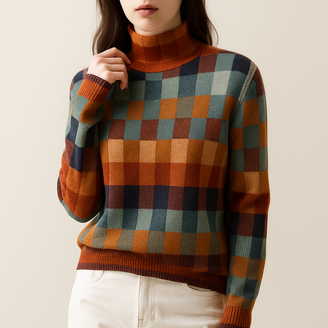 Damski Zimowy Golf | Wielokolorowy