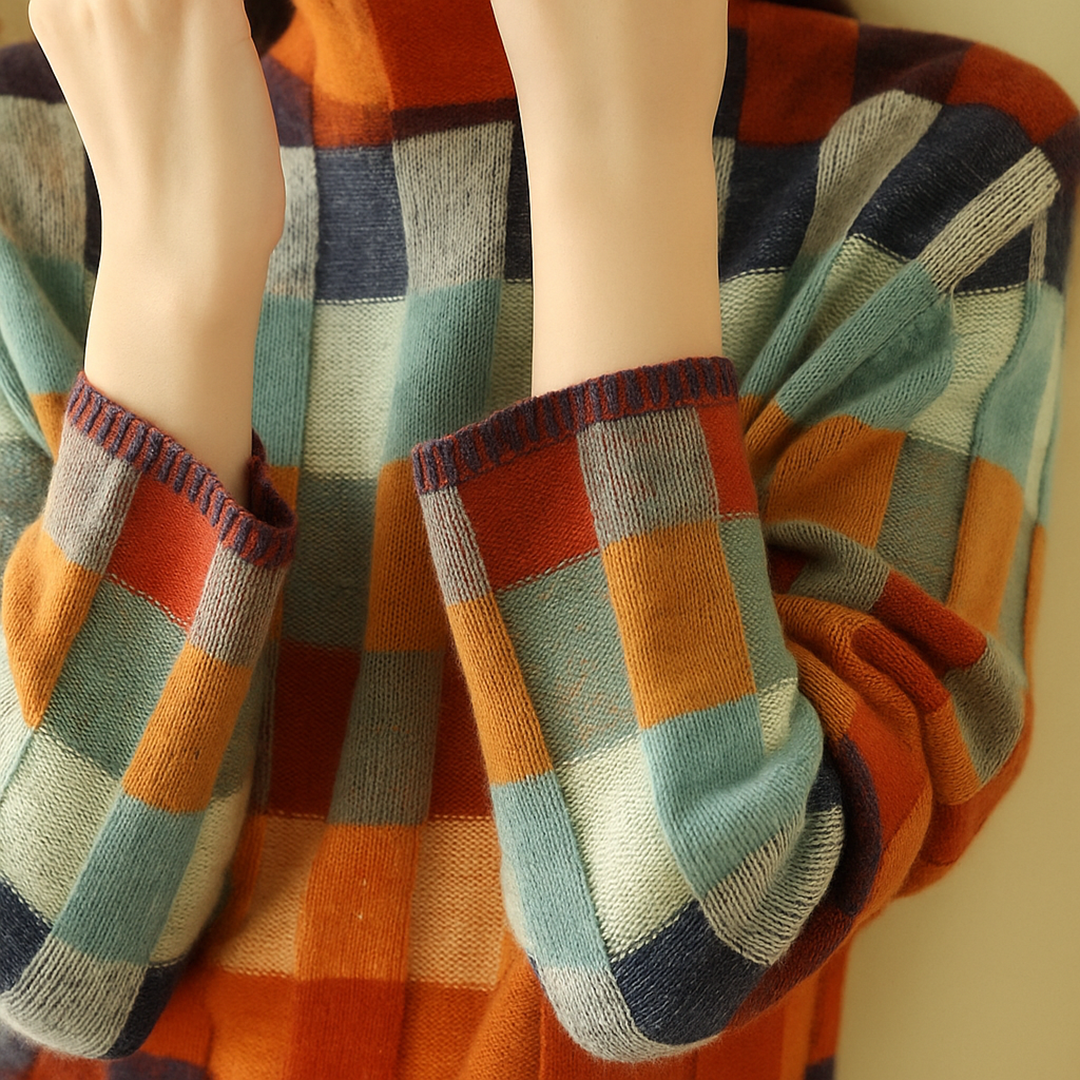 Damski Zimowy Golf | Wielokolorowy