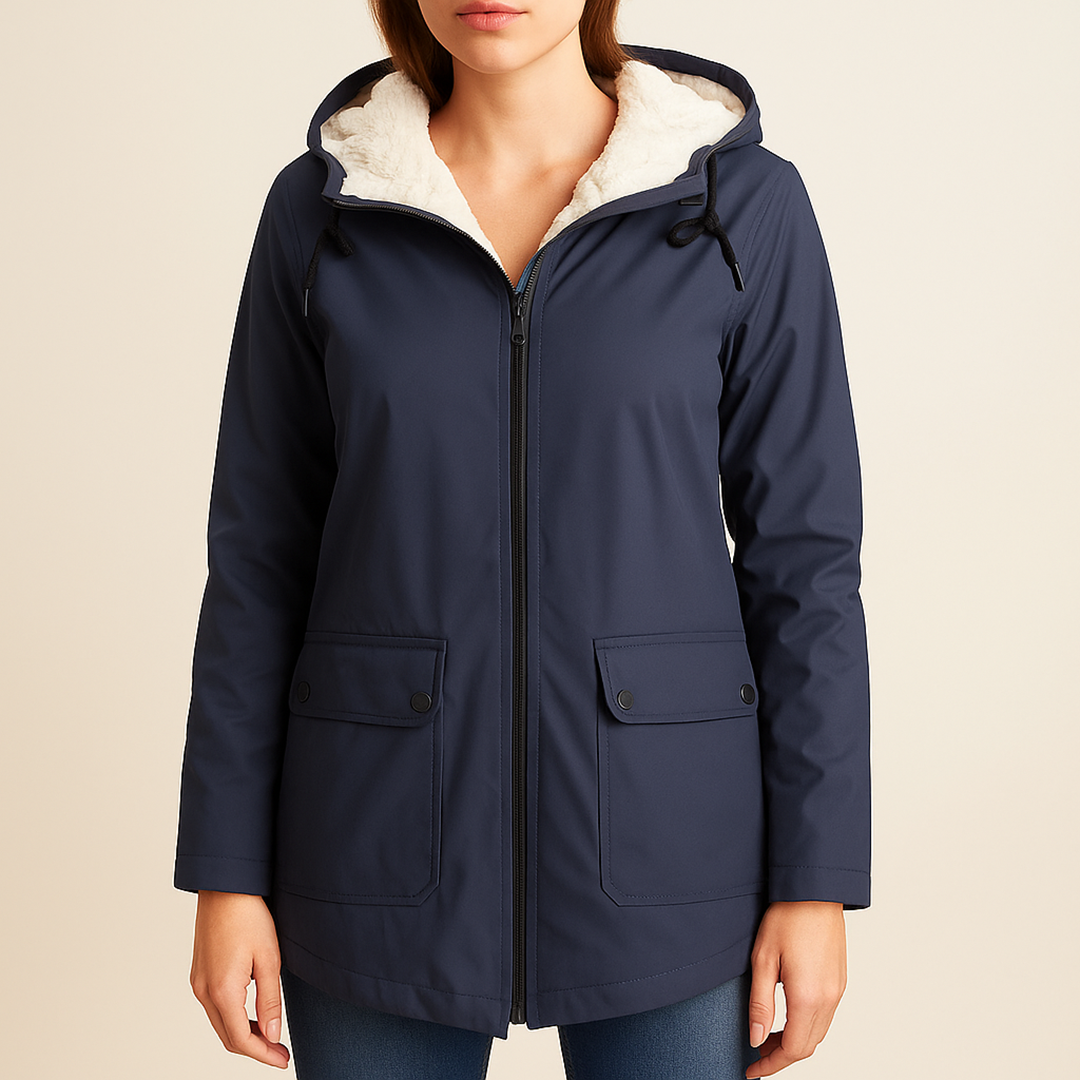 Damski Zimowy Trencz Z Kapturem | Stylowy