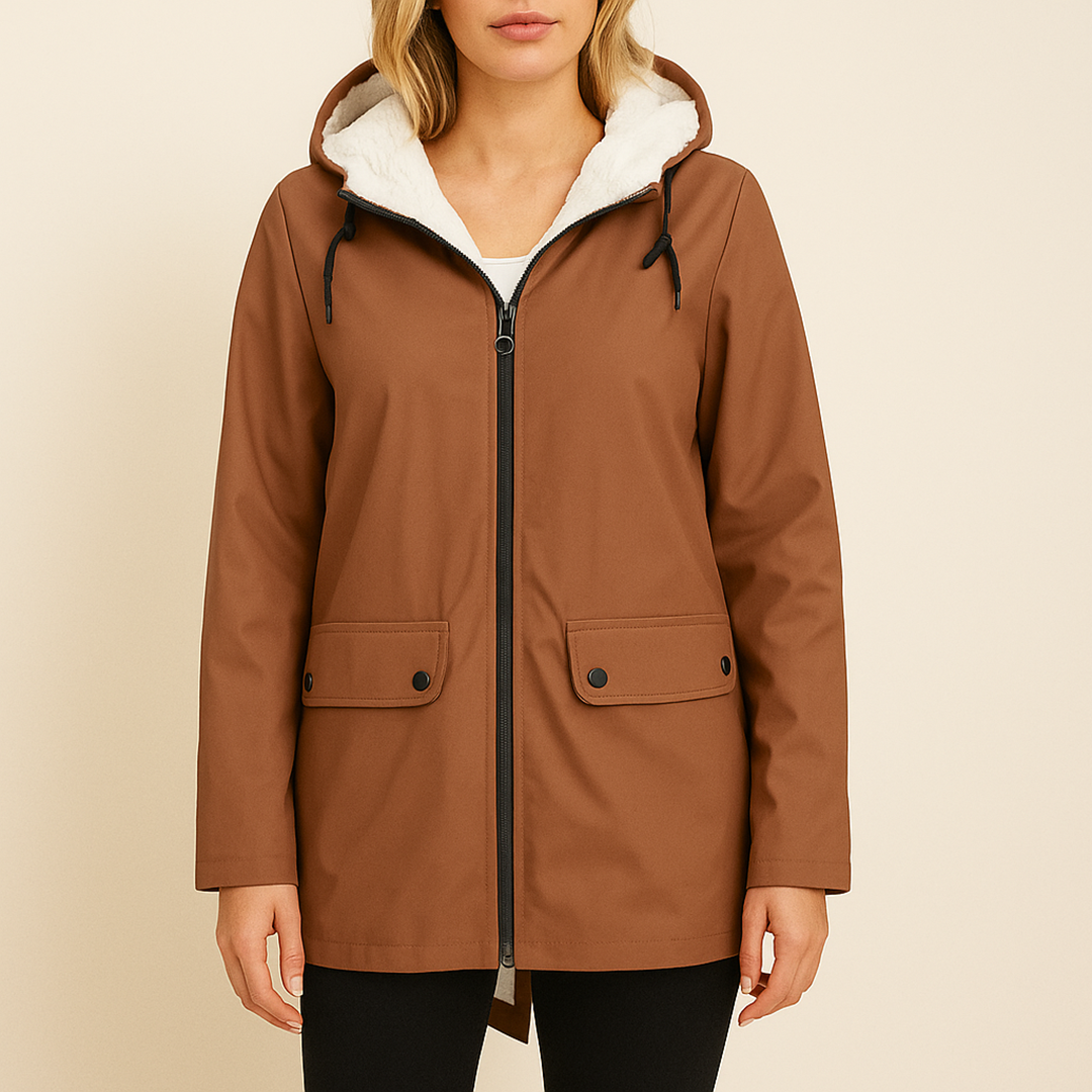 Damski Zimowy Trencz Z Kapturem | Stylowy