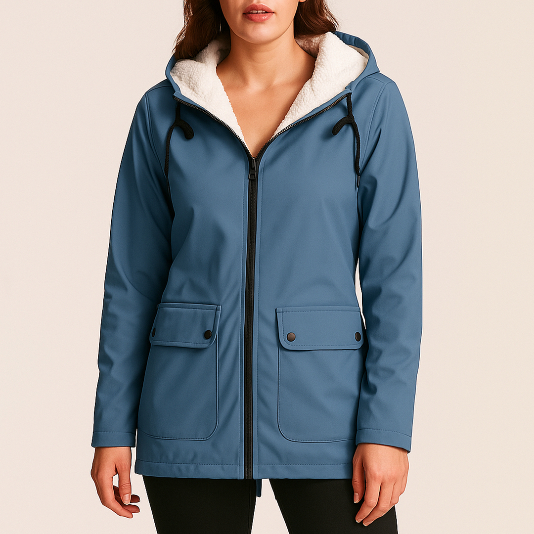 Damski Zimowy Trencz Z Kapturem | Stylowy