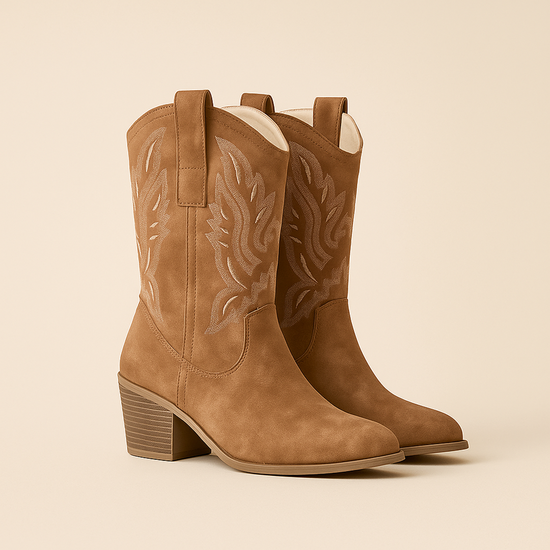 Damskie Jeansowe Kozaki Kowbojskie | Na Słupku