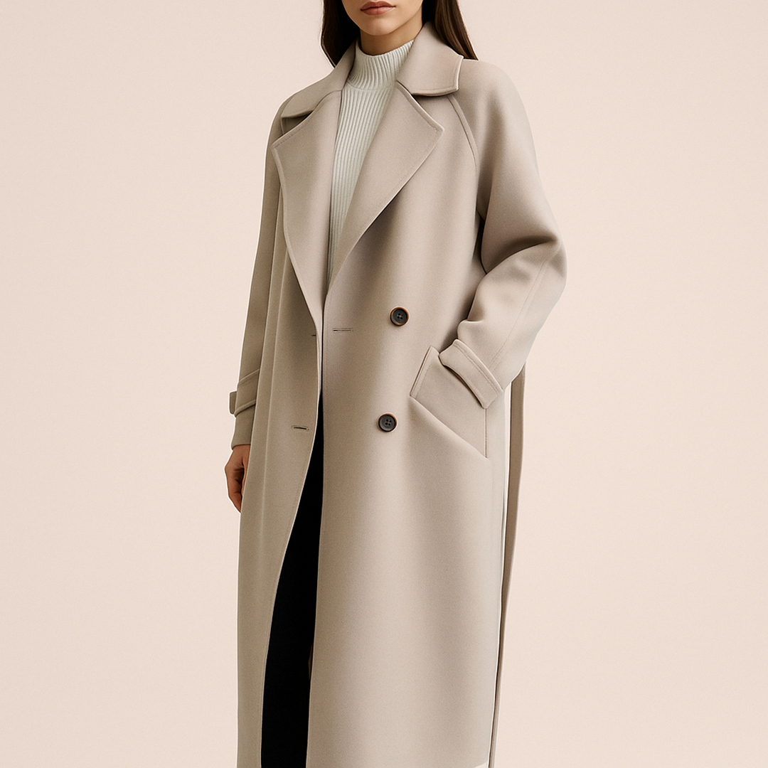 Długi Płaszcz Dla Kobiet | Z Paskiem