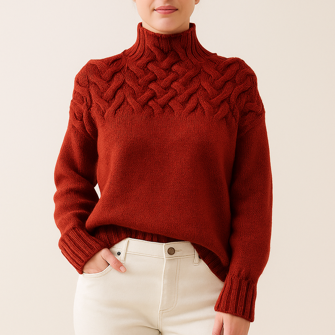 Dzianinowy Golf Dla Kobiet | Stylowy