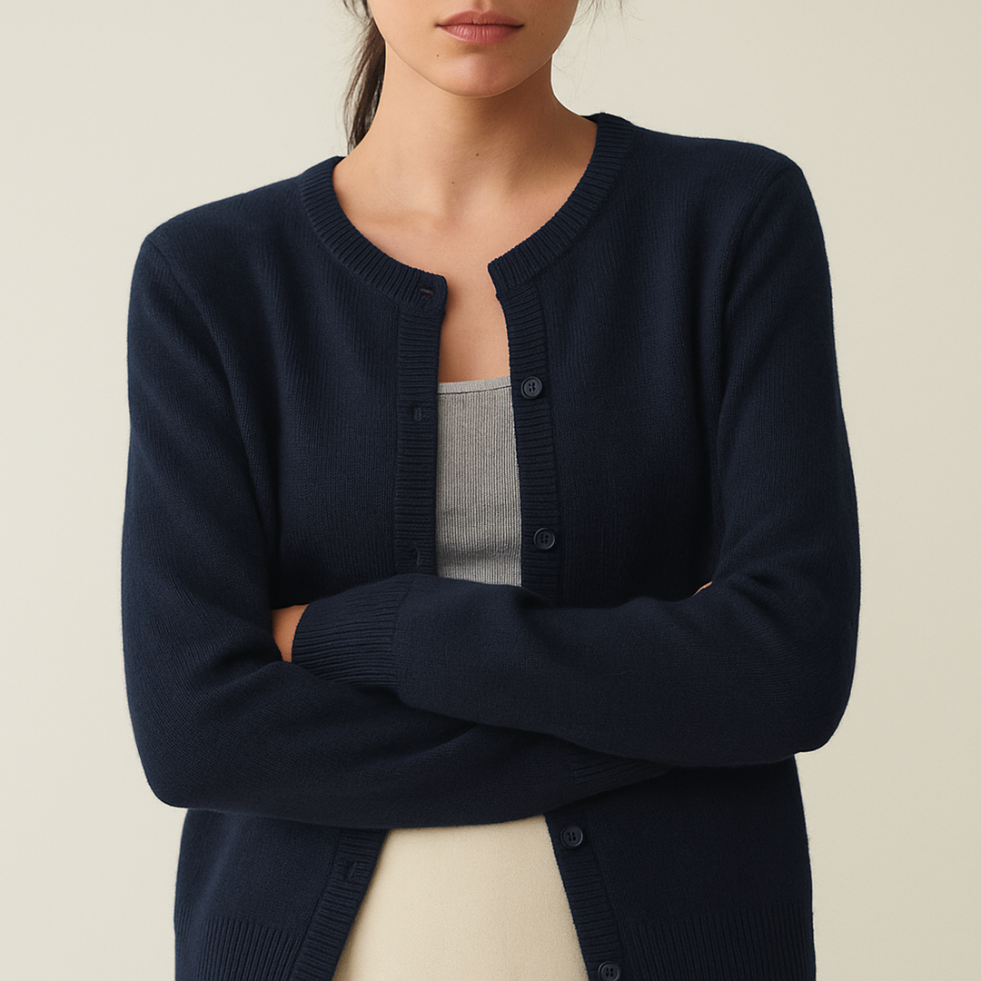 Dzianinowy Kardigan Dla Kobiet | Długi Rękaw