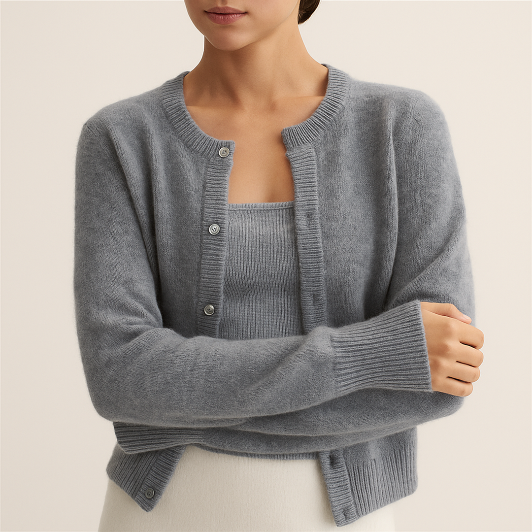 Dzianinowy Kardigan Dla Kobiet | Długi Rękaw