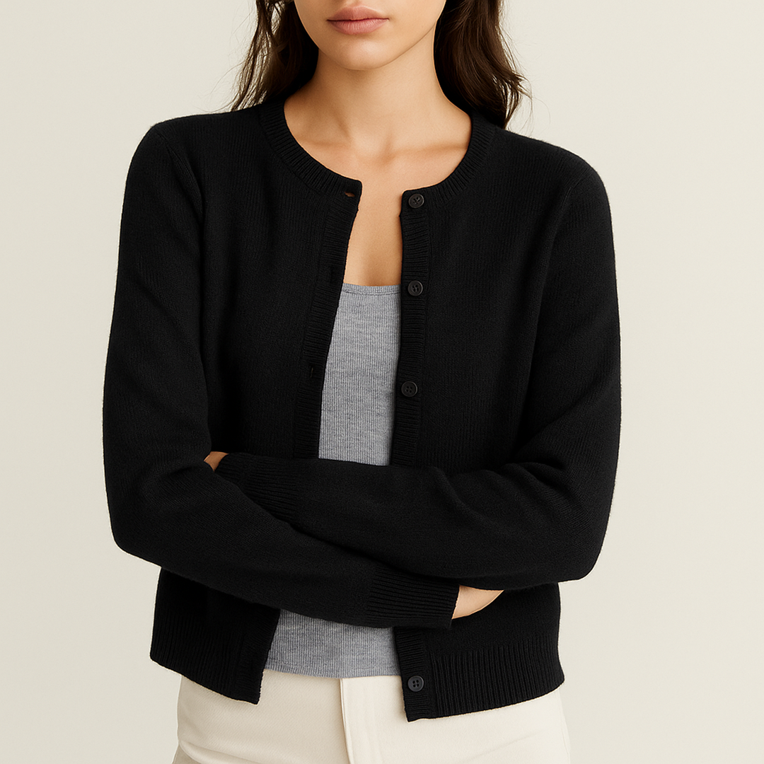 Dzianinowy Kardigan Dla Kobiet | Długi Rękaw