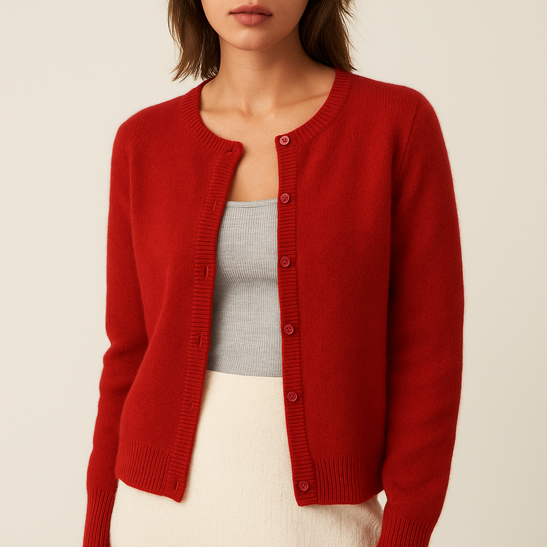 Dzianinowy Kardigan Dla Kobiet | Długi Rękaw