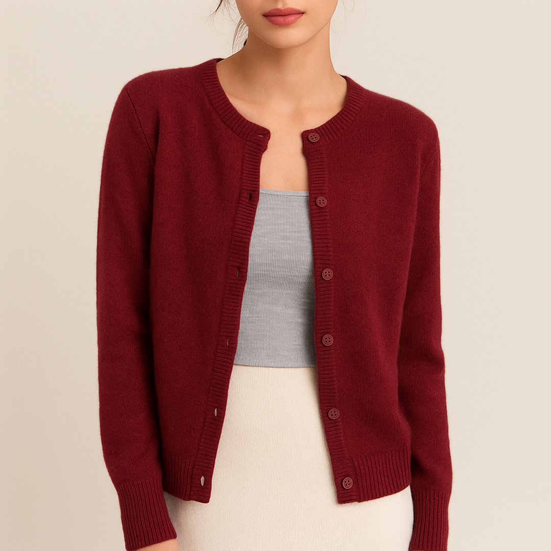 Dzianinowy Kardigan Dla Kobiet | Długi Rękaw