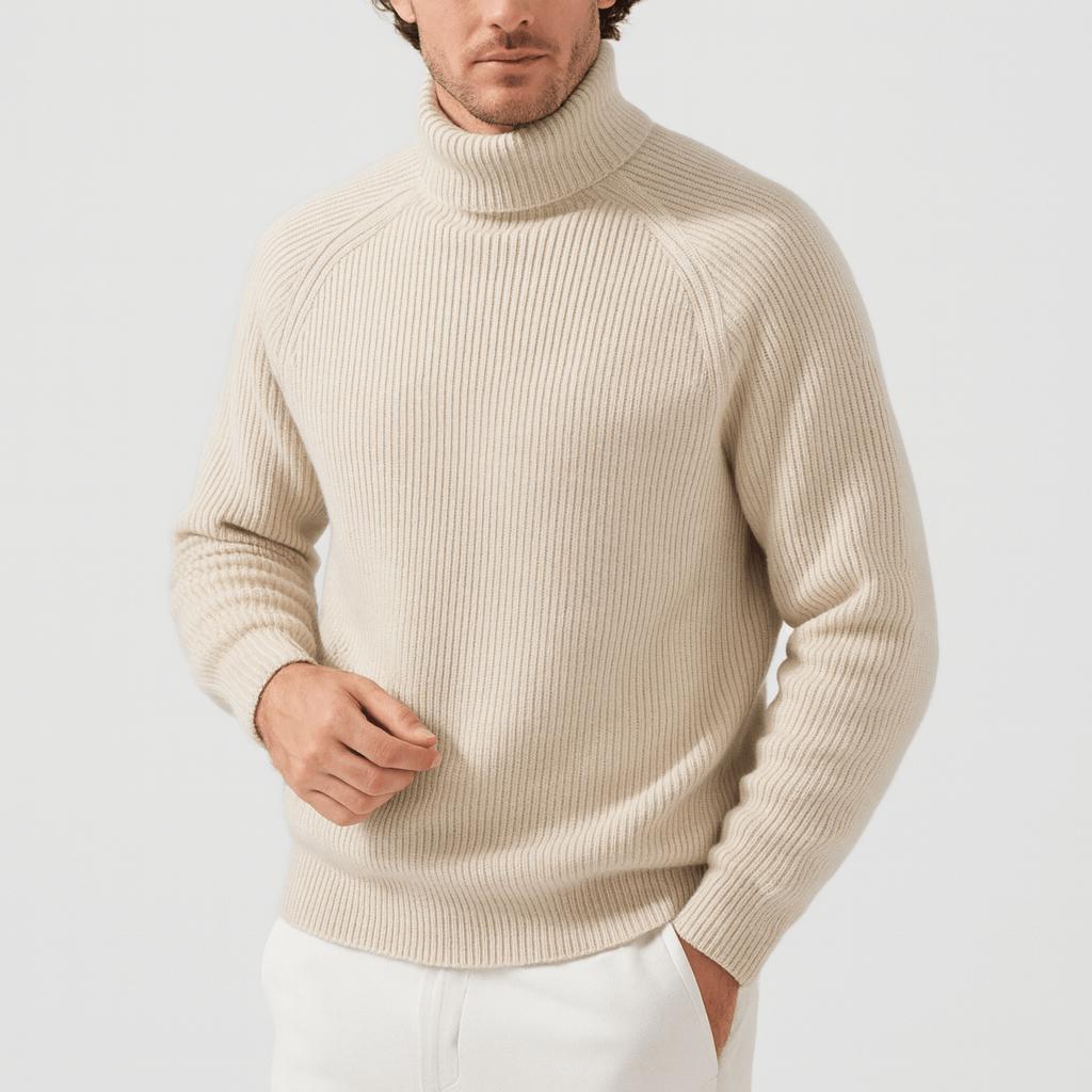 Elegancki golf z kaszmiru dla maksymalnego komfortu dla mężczyzn