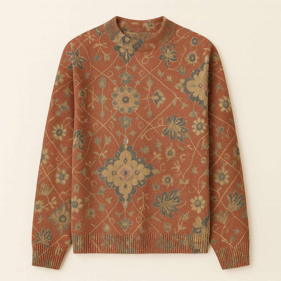 Damski Codzienny Sweter | Kwiatowy