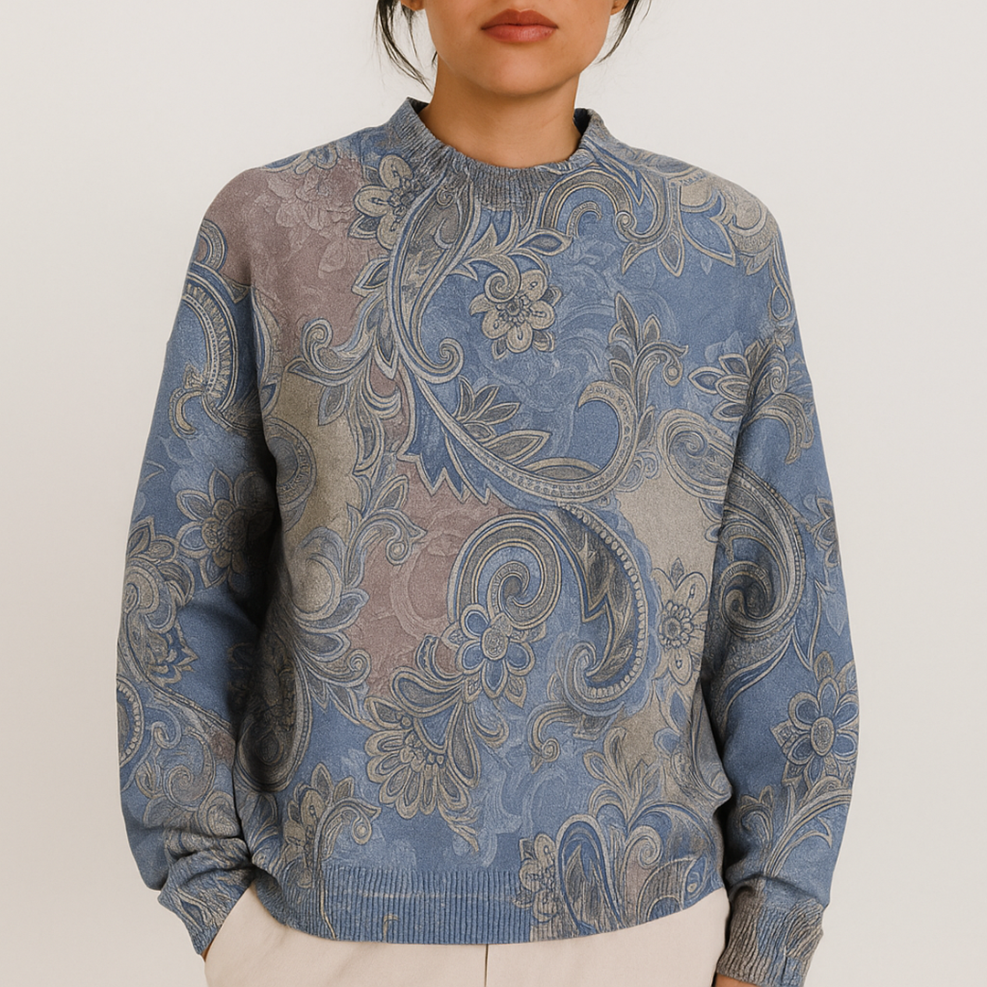 Damski Codzienny Sweter | Kwiatowy