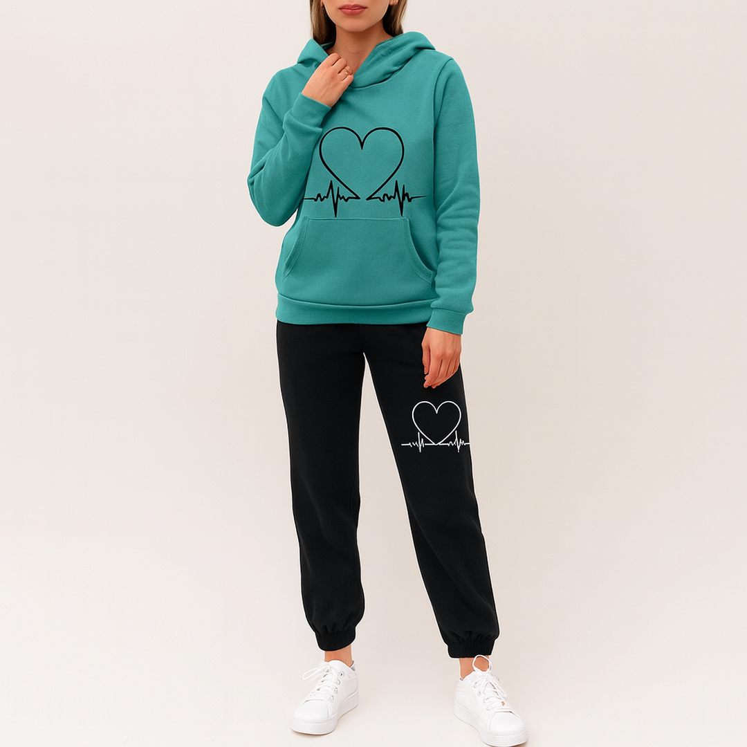 Stylowy Damski Komplet Do Joggingu | Długi Rękaw