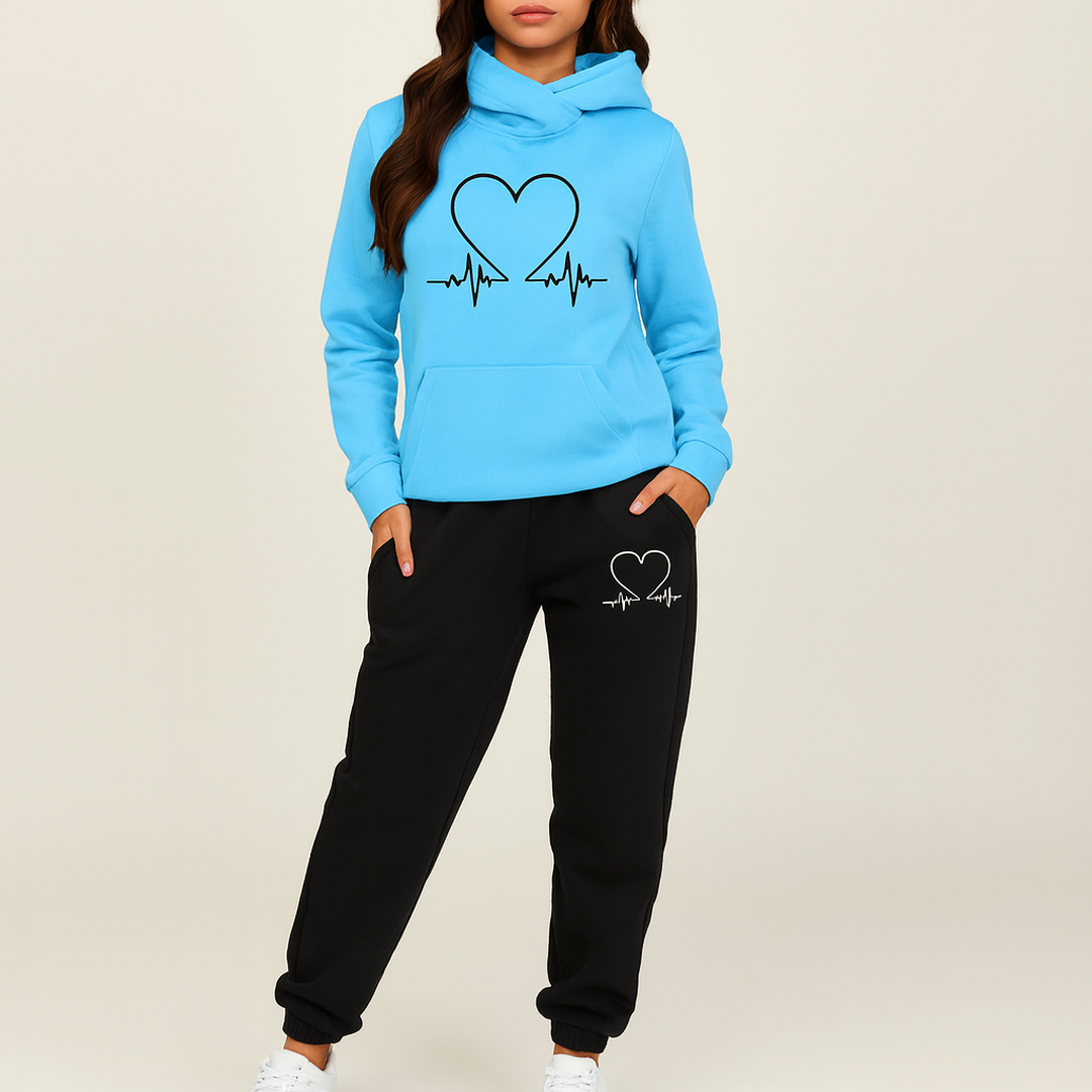 Stylowy Damski Komplet Do Joggingu | Długi Rękaw