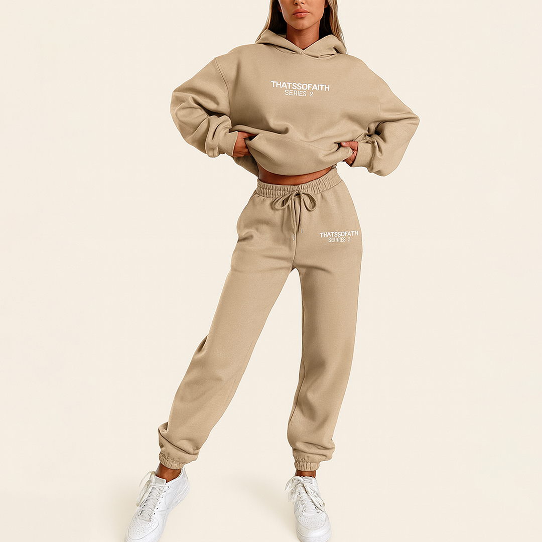 Dwuczęściowy Domowy Zestaw Dla Kobiet | Długi Rękaw