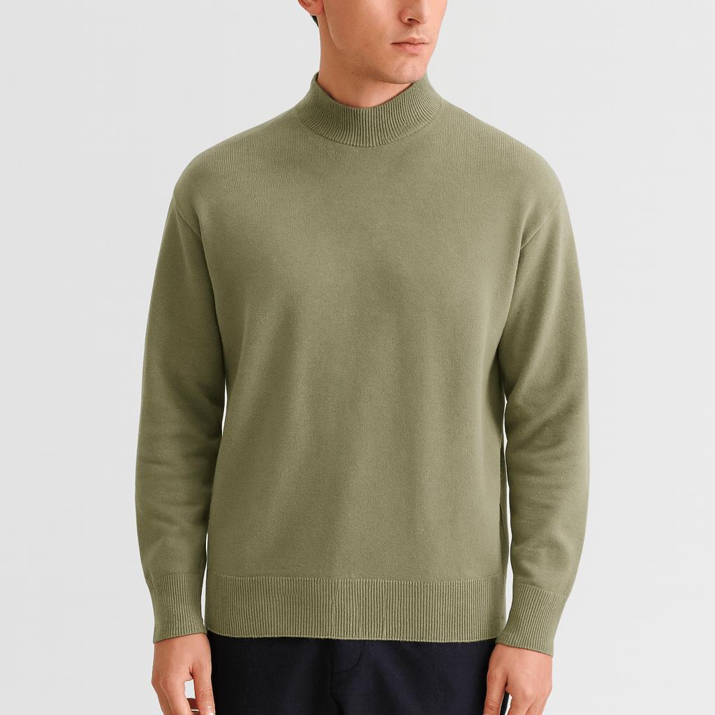 Klasyczny golf z wełny premium dla mężczyzn – wygoda i luksus