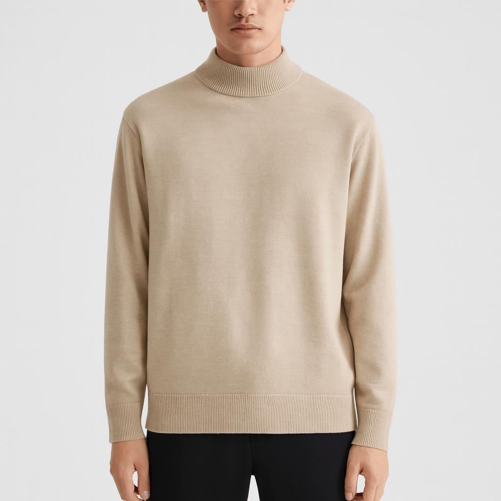 Klasyczny golf z wełny premium dla mężczyzn – wygoda i luksus