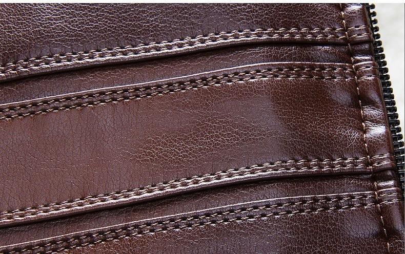 Kurtka skórzana w stylu western dla mężczyzn – dopasowana wodoodporna modna