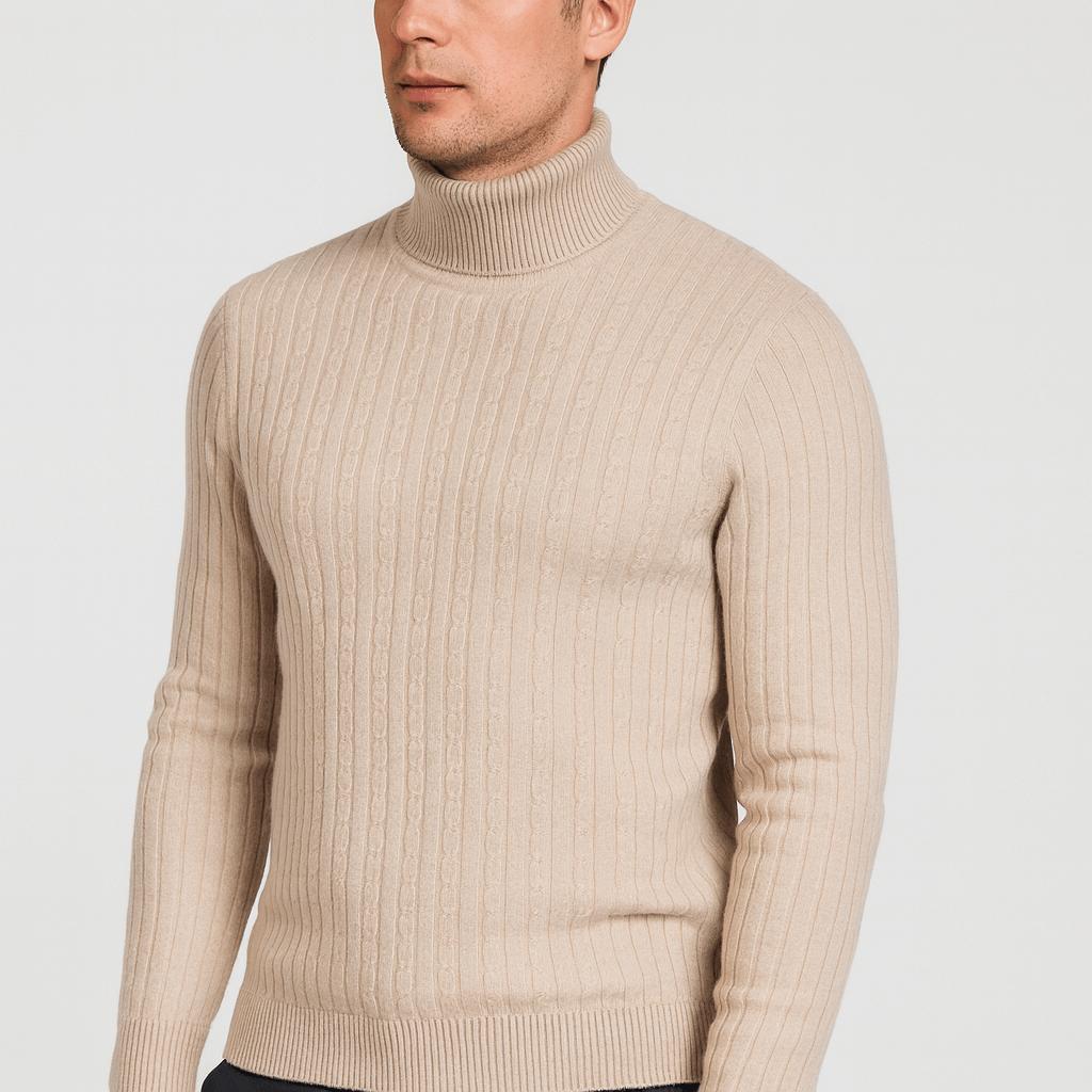 Lekki i wygodny golf z kaszmiru – miękka, luksusowa warstwa dla mężczyzn