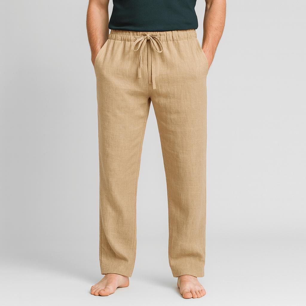 Miękkie lniane spodnie casualowe dla mężczyzn – najwyższy komfort i letnia elegancja