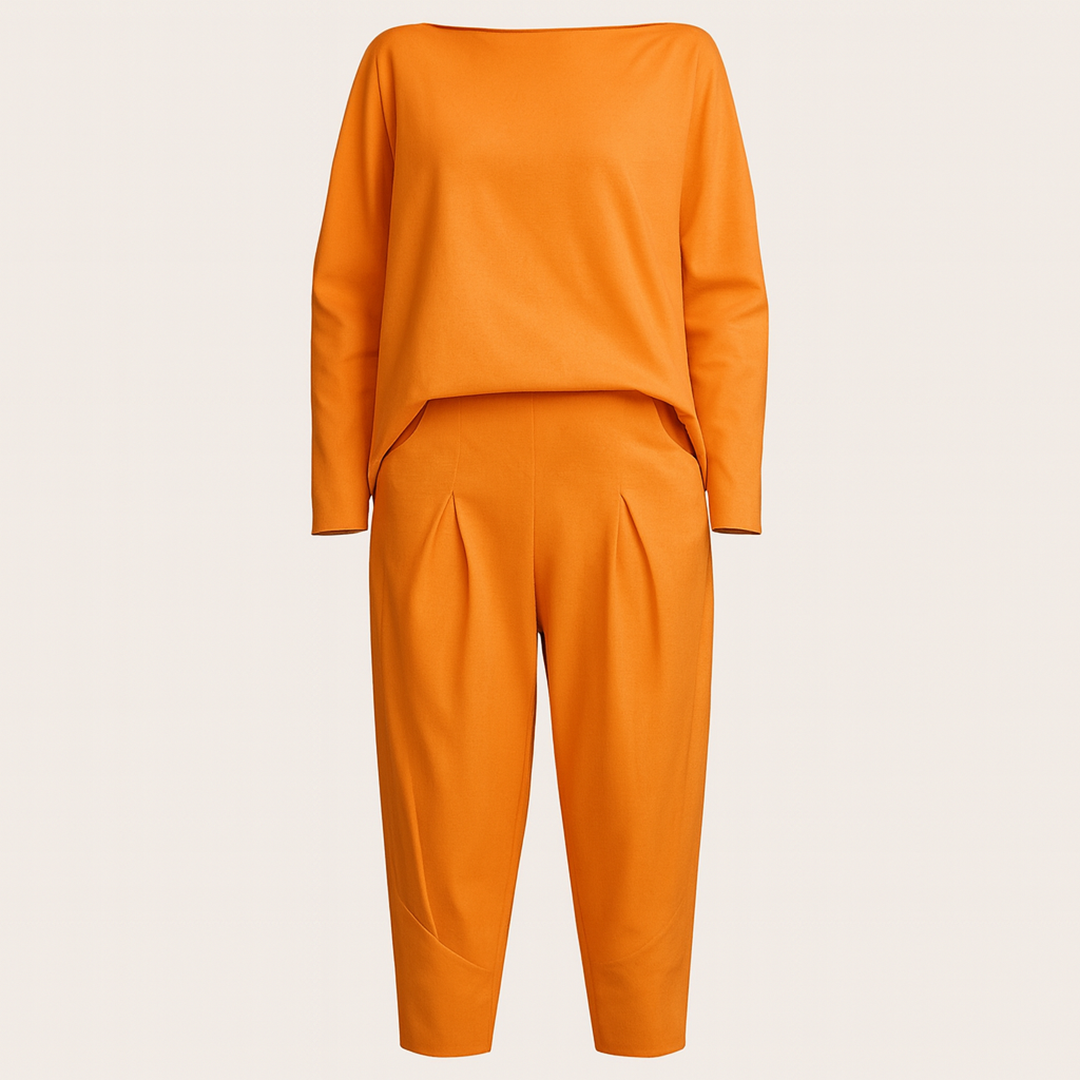 Damski Zestaw Top I Spodnie Haremki | Długi Rękaw