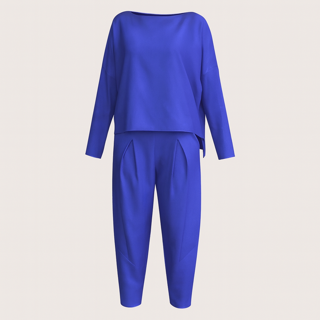 Damski Zestaw Top I Spodnie Haremki | Długi Rękaw