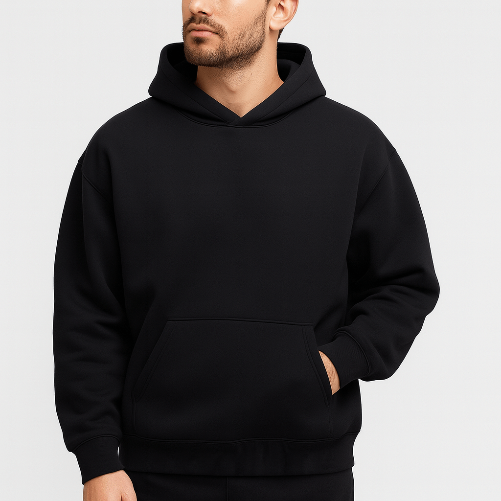 Bluza z kapturem z miękkiego materiału