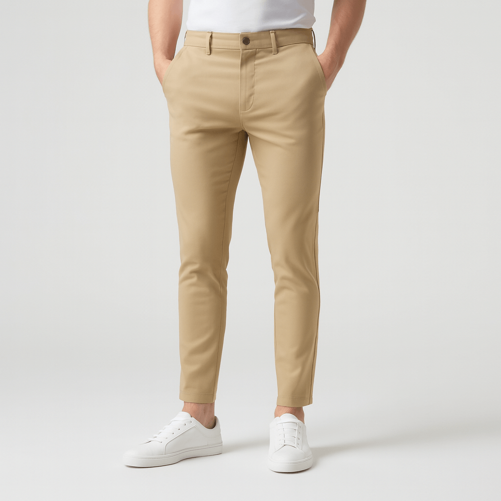 Elastyczne spodnie o dopasowanym kroju i nowoczesnym kroju