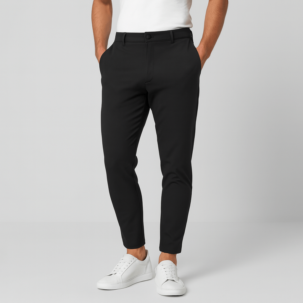 Elastyczne spodnie o dopasowanym kroju i nowoczesnym kroju