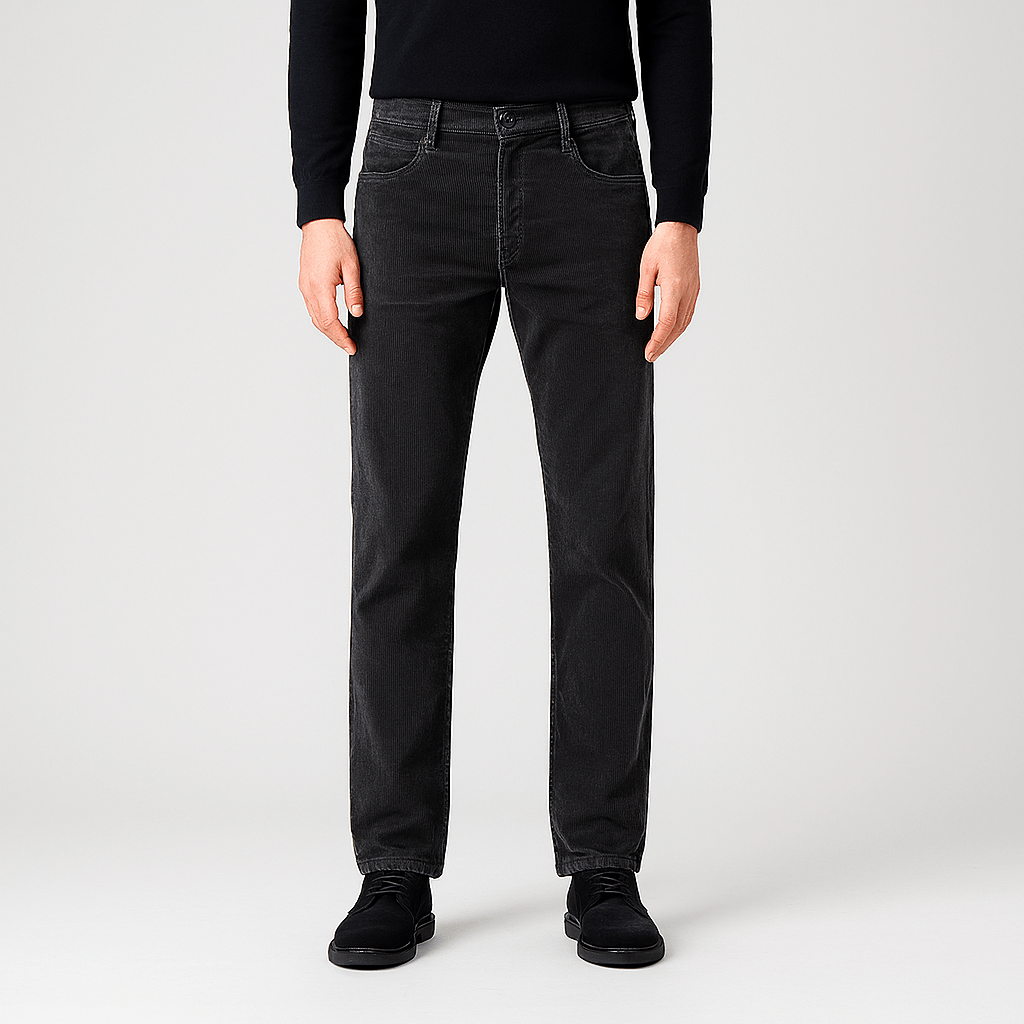 Elastyczne, stylowe spodnie sztruksowe