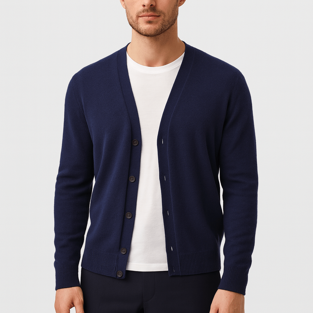 Elegancki kardigan z wełny merynosów