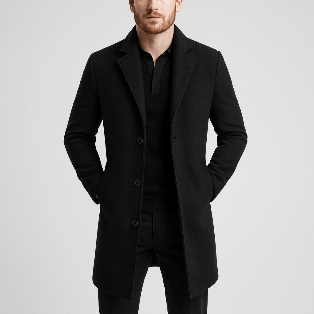 Klasyczny wełniany płaszcz