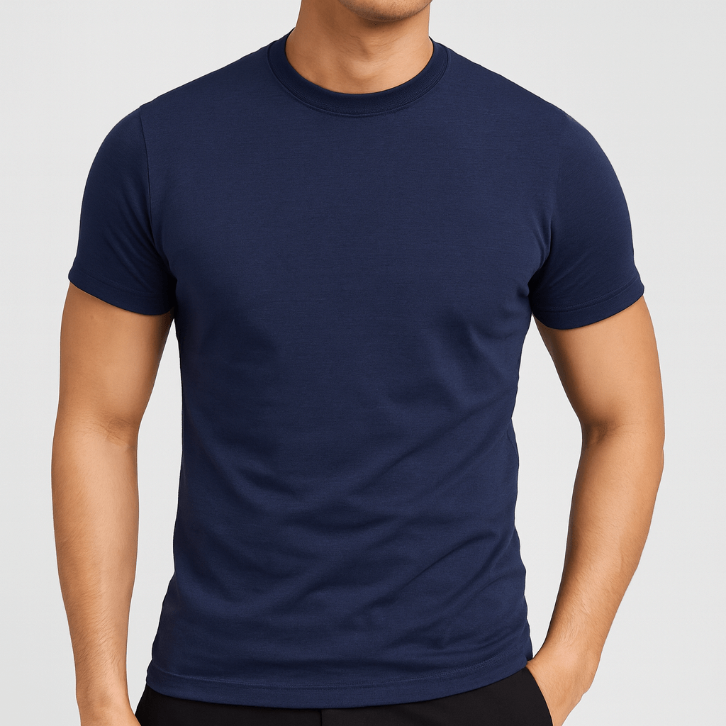 Koszula bawełniana z marszczeniami i dopasowanym krojem