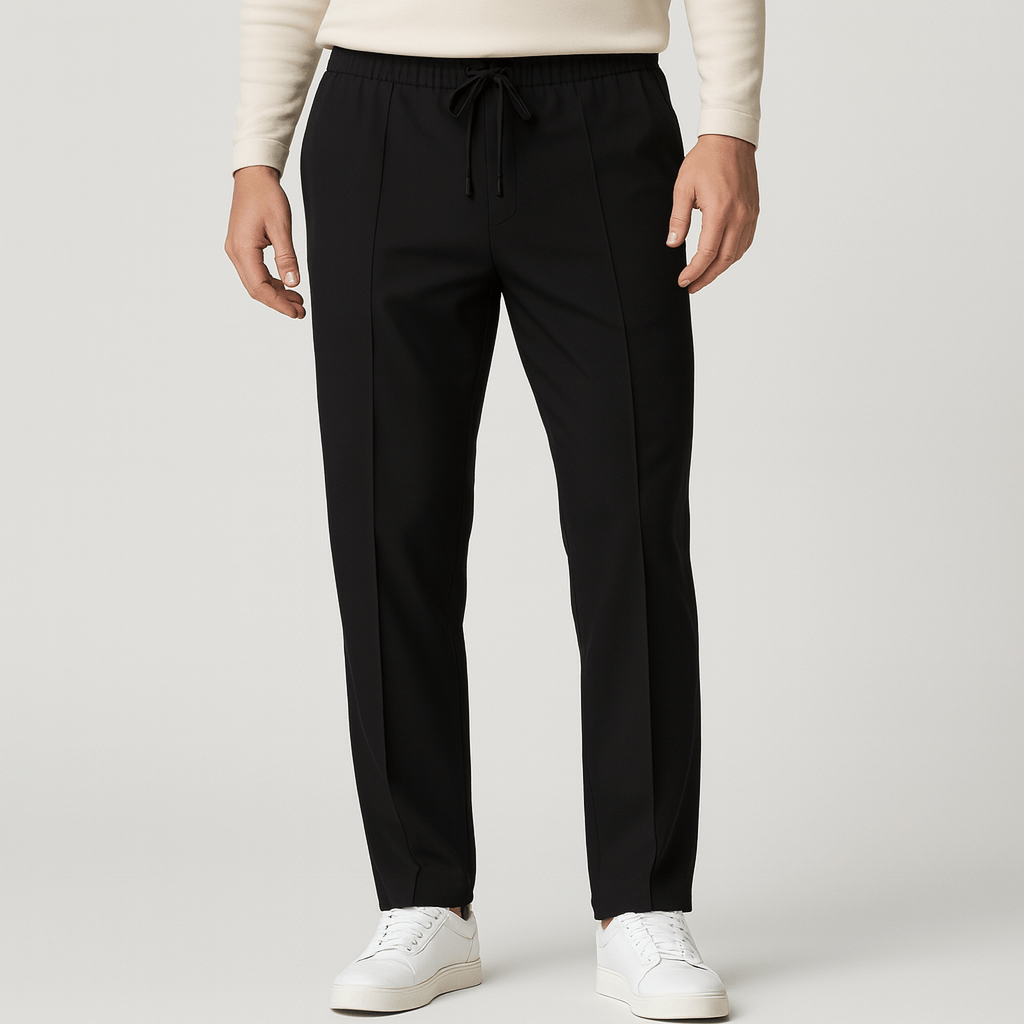 Lekkie spodnie dresowe z prostymi nogawkami