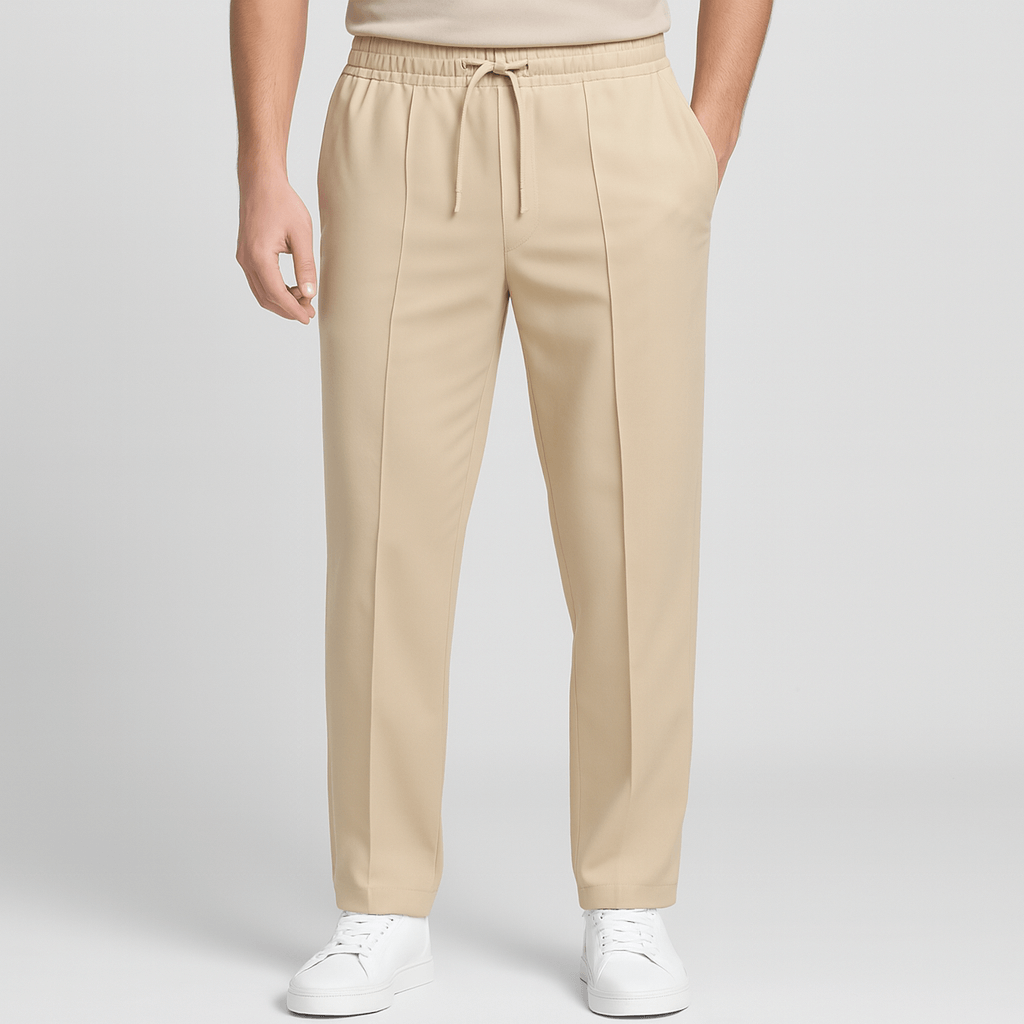 Lekkie spodnie dresowe z prostymi nogawkami