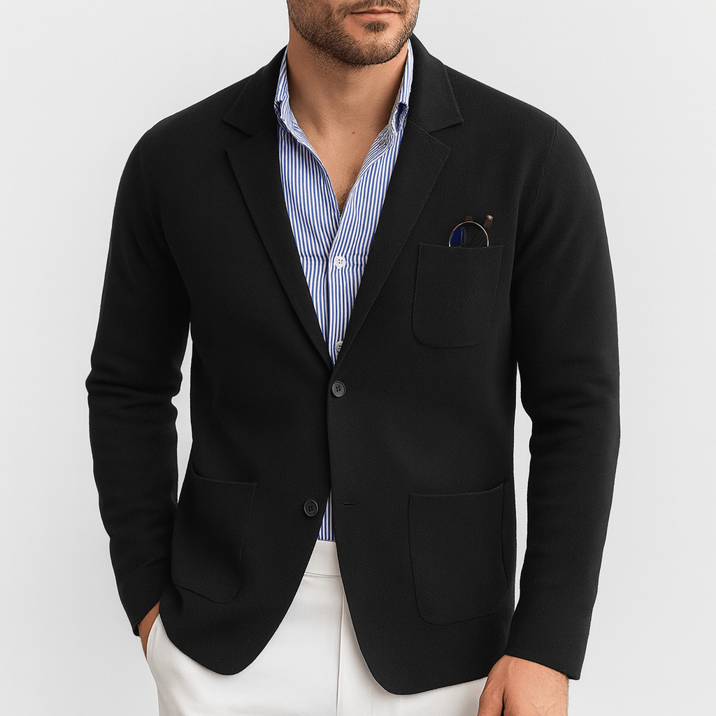 Marynarka o dopasowanym kroju z zapięciem na guziki