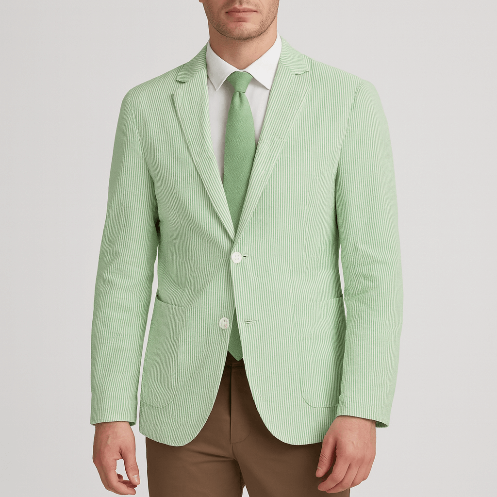 Marynarka w paski z marszczeniami