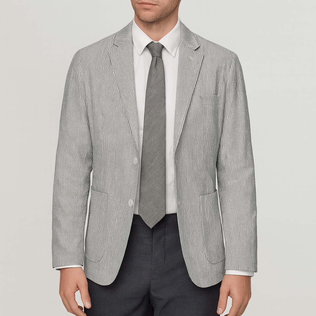 Marynarka w paski z marszczeniami