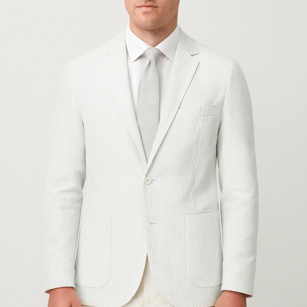 Marynarka w paski z marszczeniami