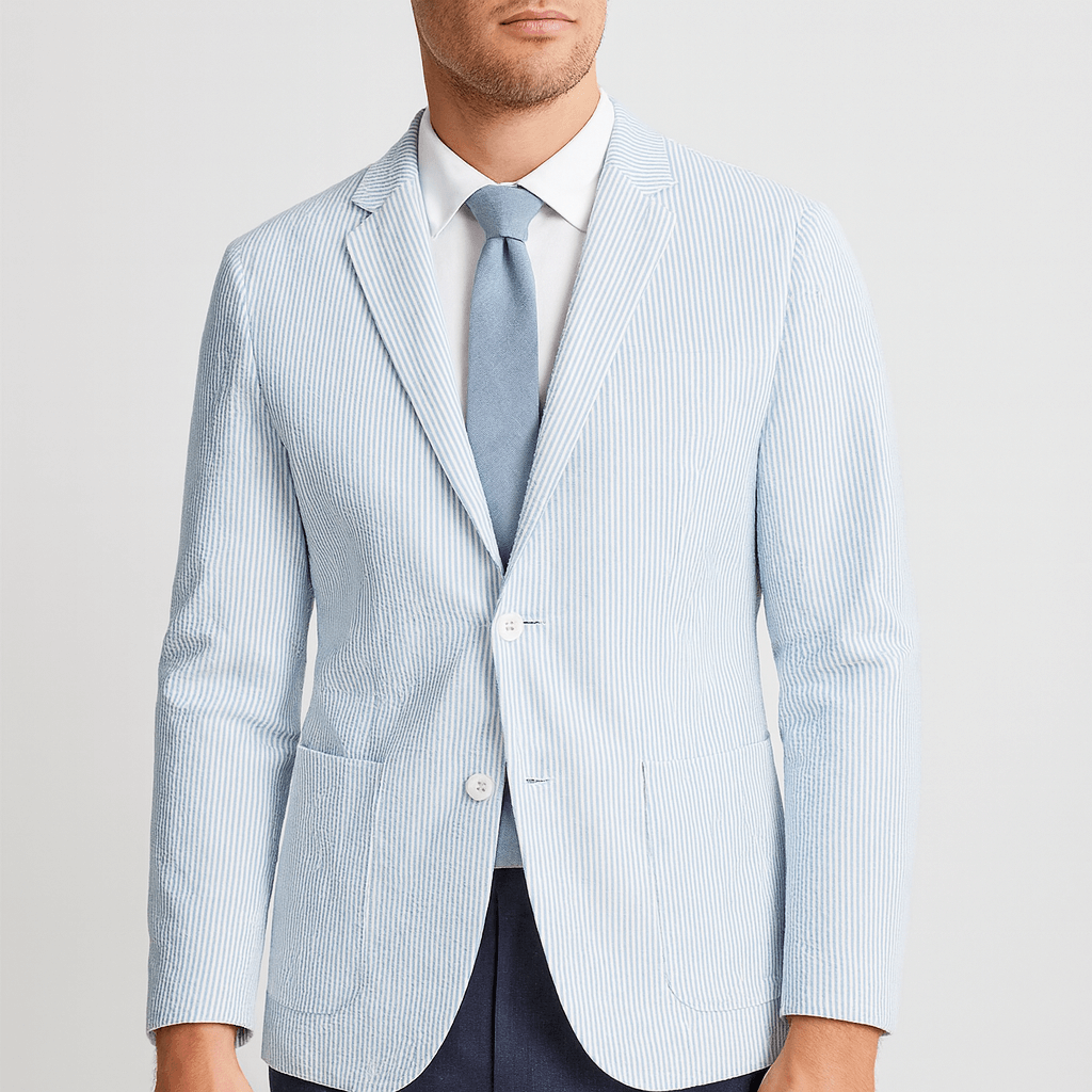 Marynarka w paski z marszczeniami