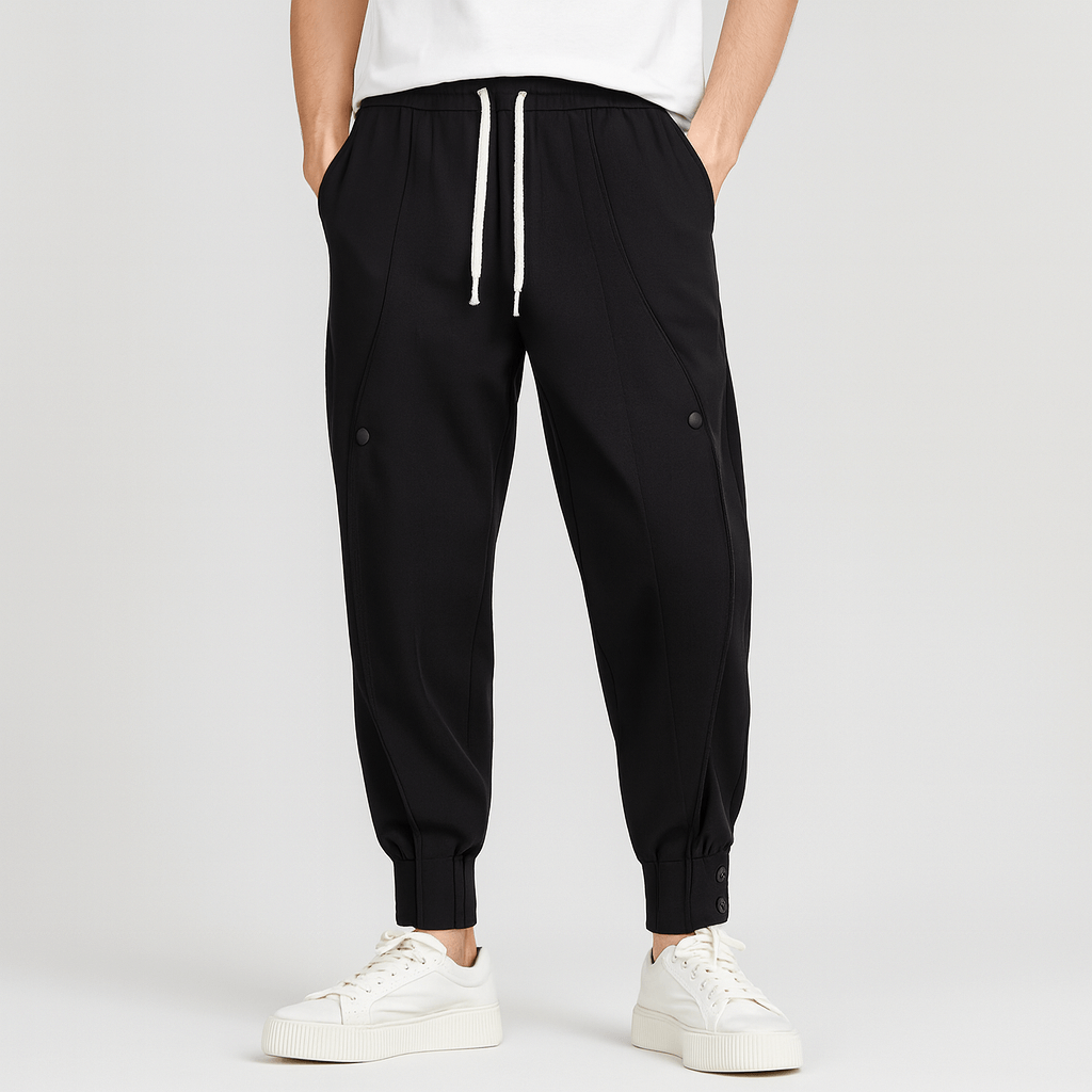 Męskie zwężane spodnie dresowe