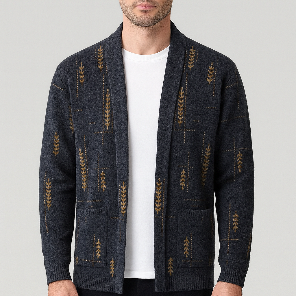 Miękki kardigan w stylu vintage