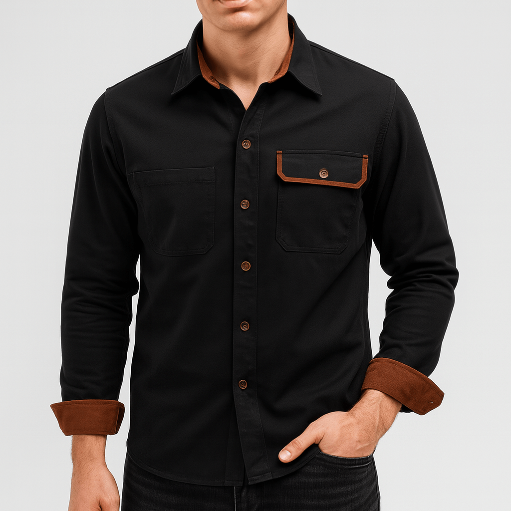 Oddychająca, dopasowana koszula formalna