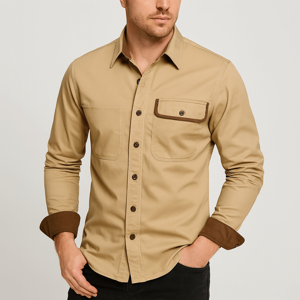 Oddychająca, dopasowana koszula formalna