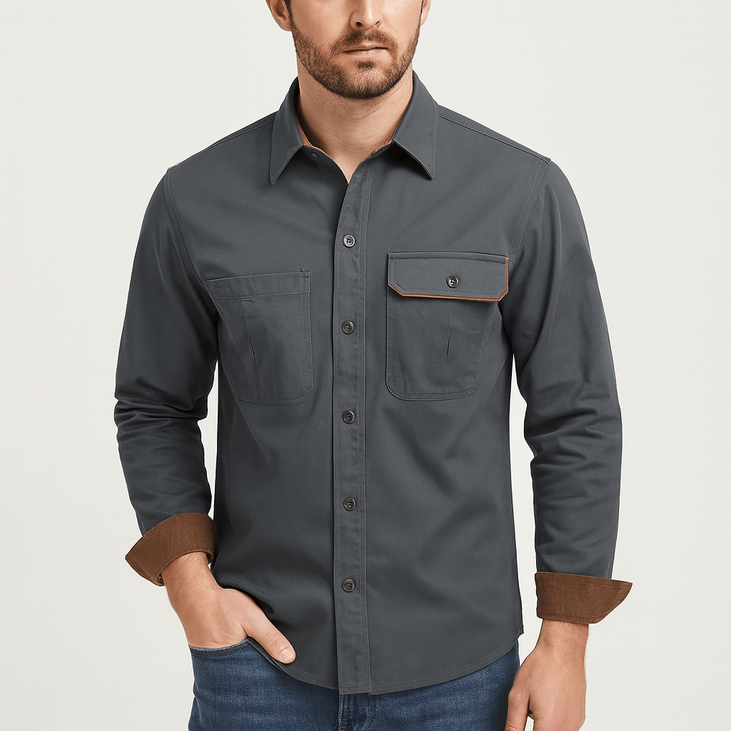 Oddychająca, dopasowana koszula formalna