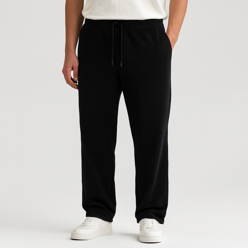 Spodnie z prążkowanego sztruksu