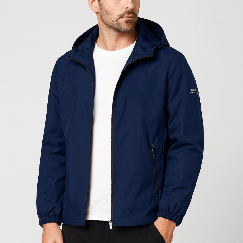 Sportowa kurtka wiatrówka z kapturem