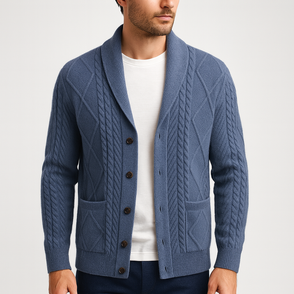 Wełniany kardigan z merynosów